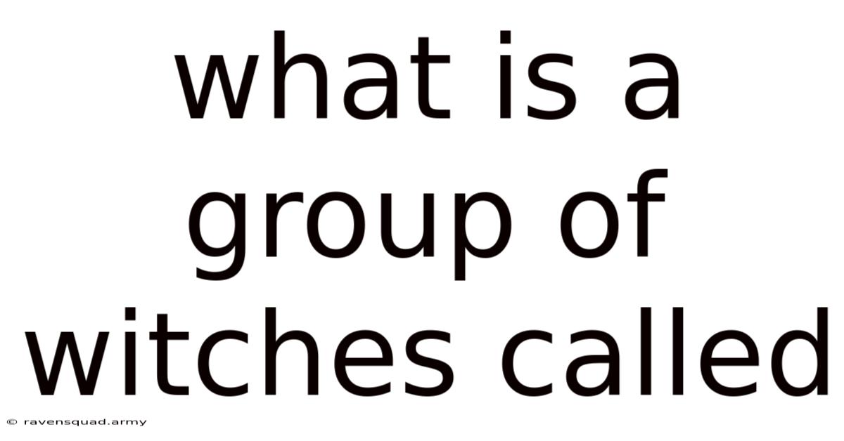 What Is A Group Of Witches Called