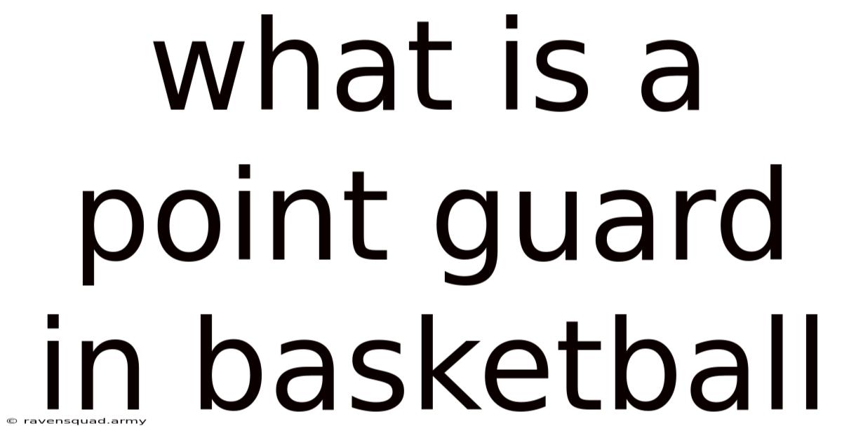 What Is A Point Guard In Basketball